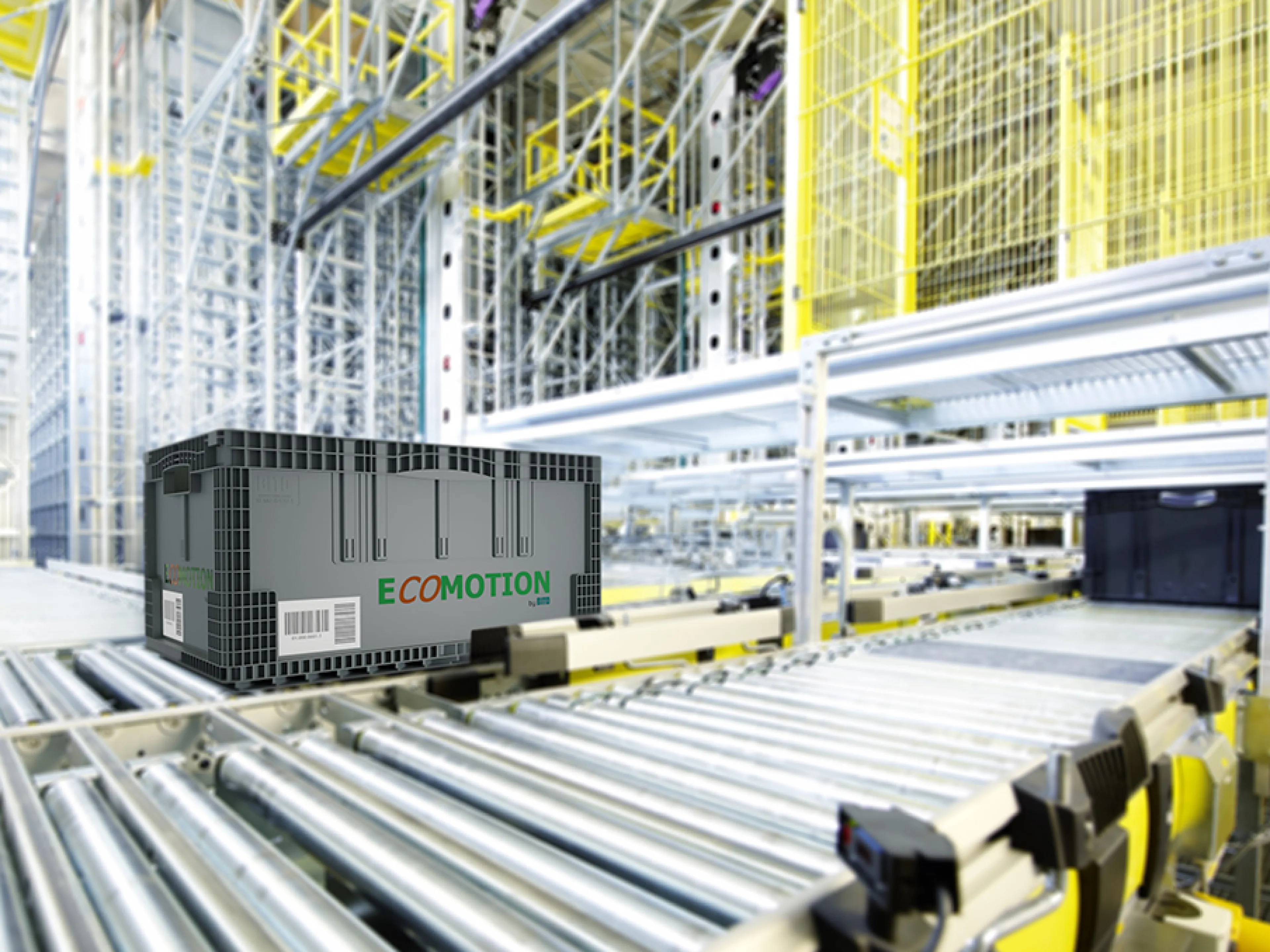 Die Ecomotion-Modelle mit „easy-to-divide“-Schnellwechselunterteilern erweitern die Leiselaufbehälterserie „BITO X“L für den Automatikbereich um eine Variante aus 100-prozentigem, hochwertigen Postconsumer-Rezyklat, Bild: Bito-Lagertechnik Die Ecomotion-Behältersysteme von Bito-Lagertechnik mit „easy-to-divide“-Schnellwechselunterteilern erweitern die Leiselaufbehälterserie „BITO X“L für den Automatikbereich um eine Variante aus 100-prozentigem, hochwertigen Postconsumer-Rezyklat