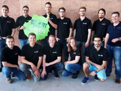 Das Team bestehend aus Studenten der Hochschule Kempten, München und Brünn