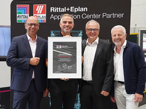 Rittal und Eplan Application Center Partner: Mit den Engineering-Lösungen von Eplan und den Produkten und Automatisierungslösungen von Rittal entlang der gesamten Wertschöpfungskette wird bei Alexander Bürkle erlebbar, welche Effizienz im Steuerungs- und Schaltanlagenbau möglich ist.