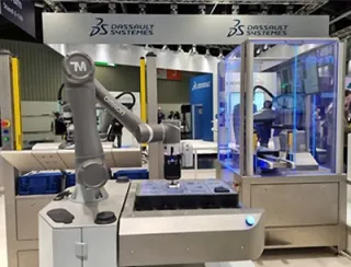 Dassault Systèmes zeigt auf der Hannover Messe gemeinsam mit Omrondie Vorteile einer durchgängingen Digitalisierung inklusive der Integration von autonomen mobilen Robotern