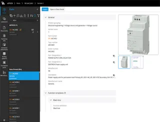 Wird der Eplan Data Portal-Artikel geöffnet, lässt er sich mit ein bis zwei Klicks in „eStock“ importieren