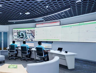 Energy Command Center bei Capgemini in Indien, Bild: Schneider Electric